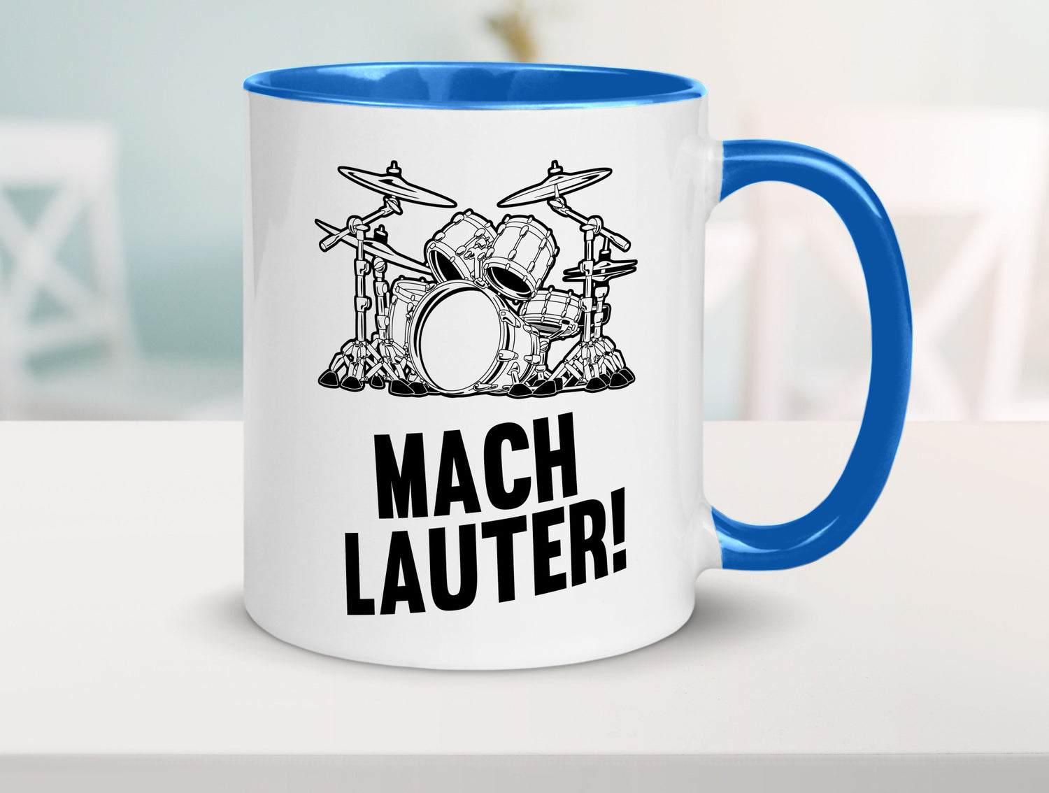 Mach lauter | Schlagzeug Band Musiker Geschenkidee Humor Tasse