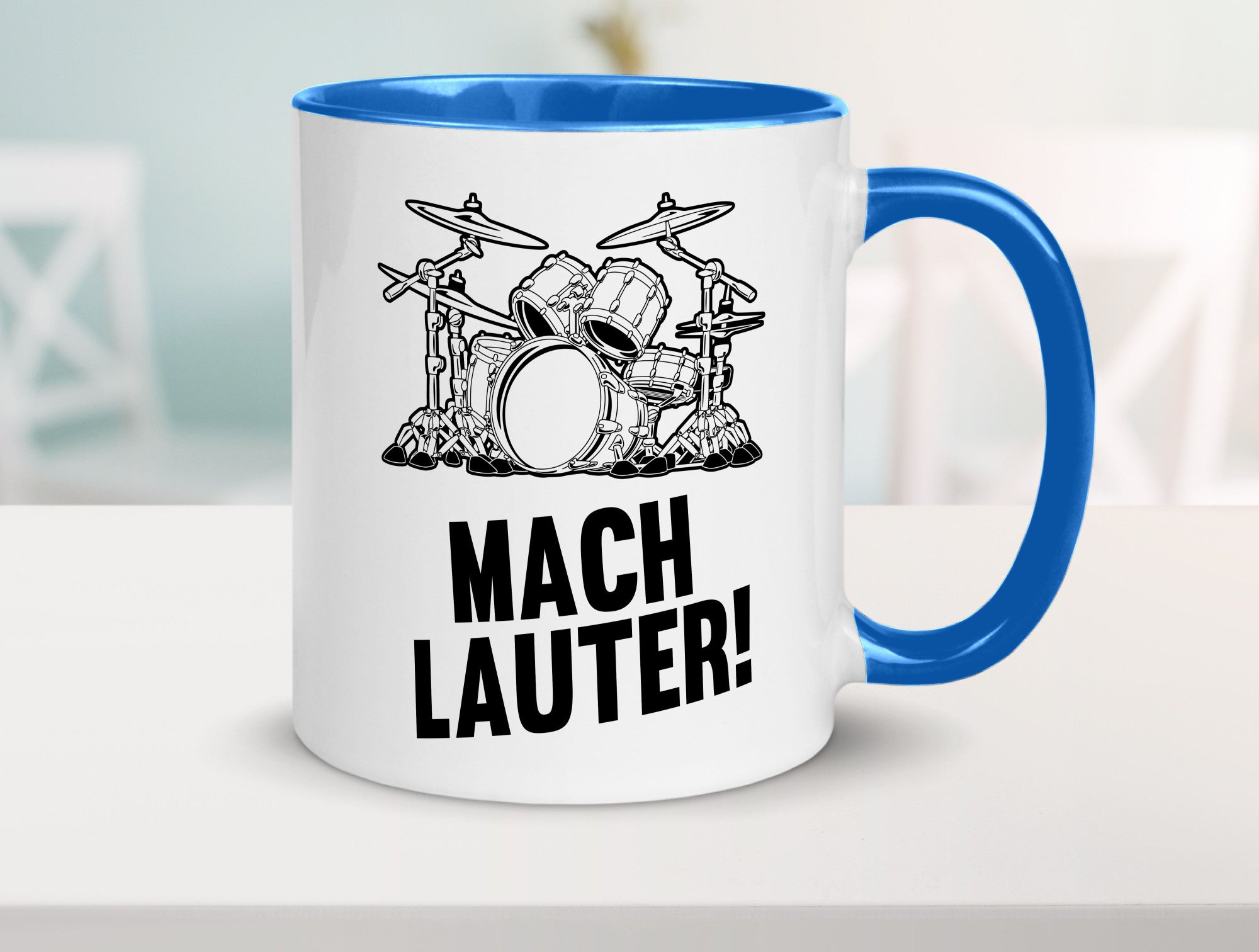 Mach lauter | Schlagzeug Band Musiker Geschenkidee Humor Tasse