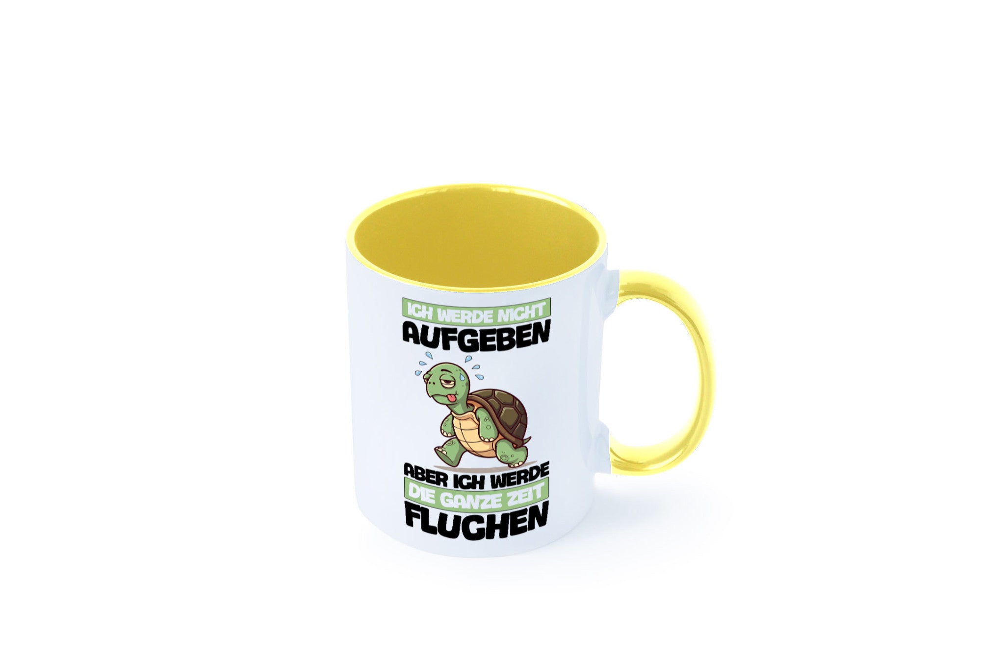Ich geb nicht auf werde aber fluchen | Schildkröte Joggen v2 Humor Geschenkidee