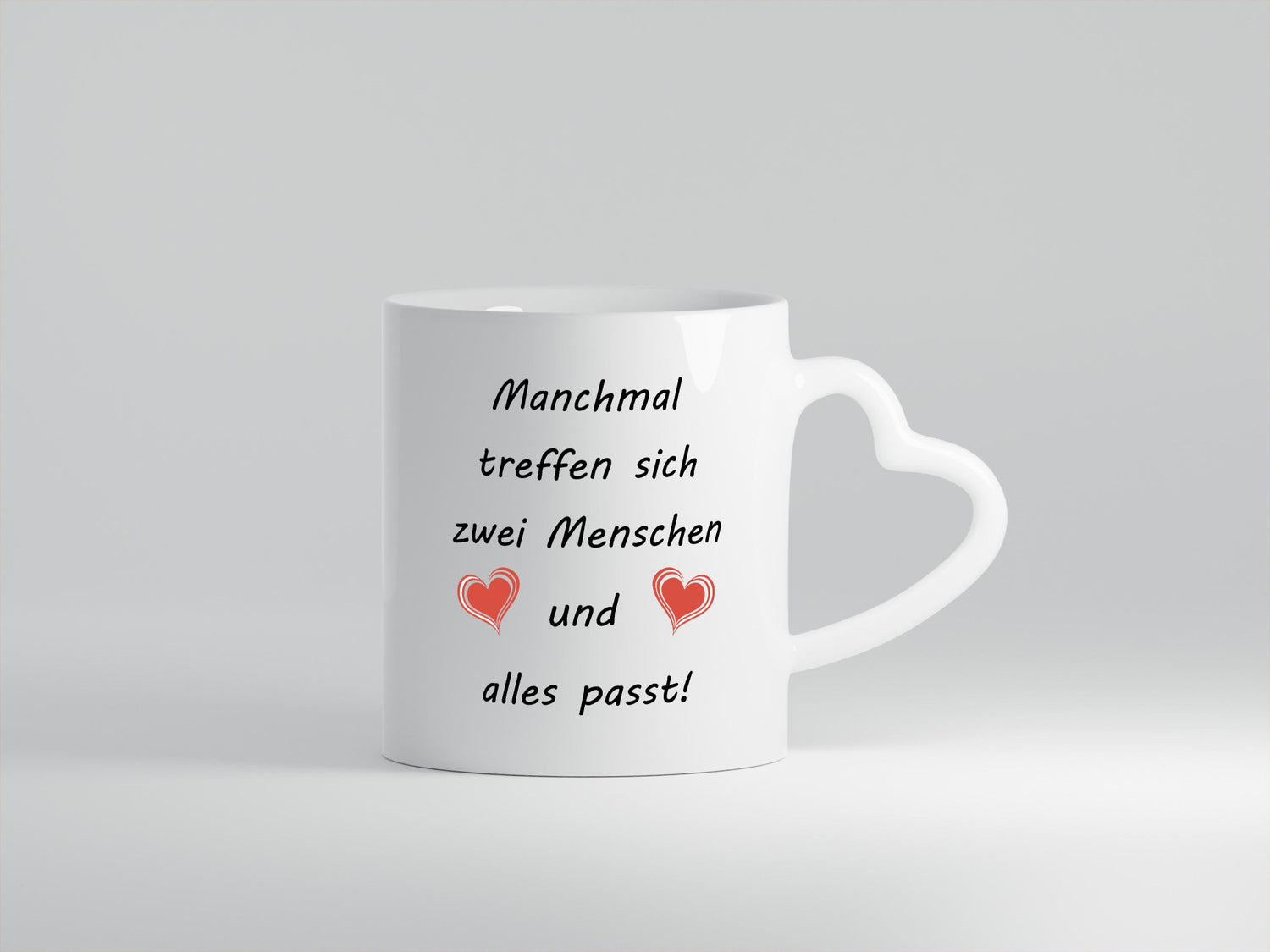 Manchmal Treffen sich zwei Menschen und alles passt lustig Humor Geschenkidee