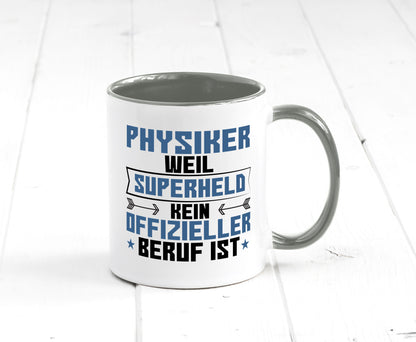 Superheld Physiker | Physik Geschenk Humor Geschenkidee lustiger Spruch Tasse