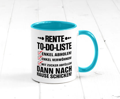 Rente To-Do-Liste | Rentner Tasse Enkel verwöhnen Geschenk Ruhestand Jubiläum