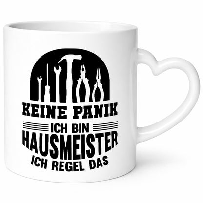 Keine Panik, ich bin Hausmeister, ich regel das | Lustiger Spruch Geschenk Humor