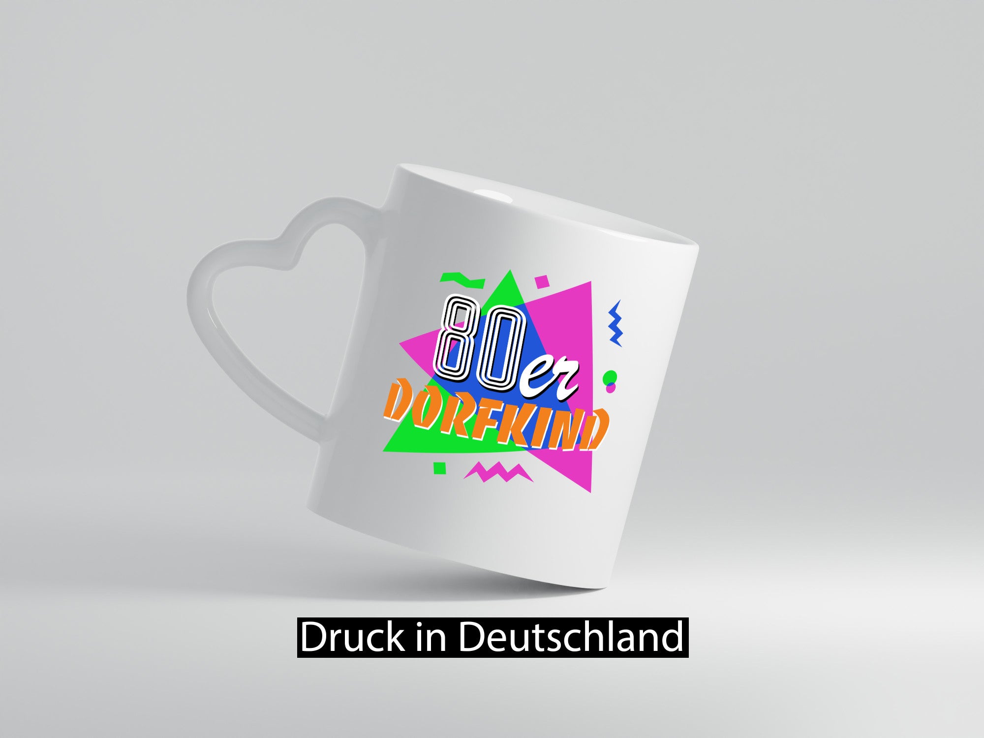 80er Dorfkind - Jahre bunt + verrückt lustig Humor Geschenkidee Geschenk Tasse