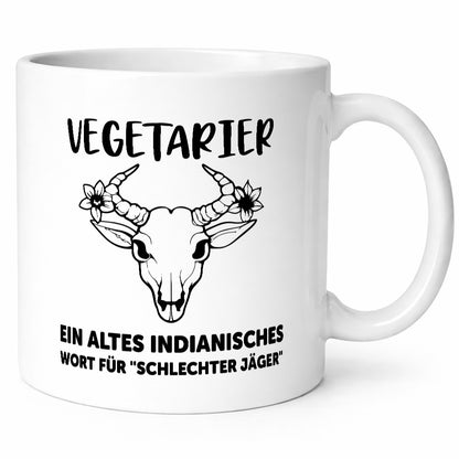 Vegatarier | schlechter Jäger Indisches wort lustiger Spruch Geschenk Humor