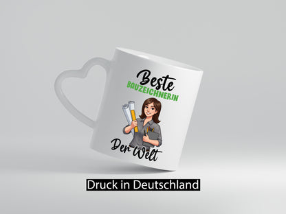 Beste Bauzeichnerin | Zeichnerin v2 lustiger Spruch Geschenk Humor Geschenkidee