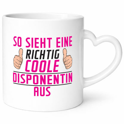 Richtig Coole Disponentin | Zuteilerin lustig Humor Geschenkidee Geschenk Tasse