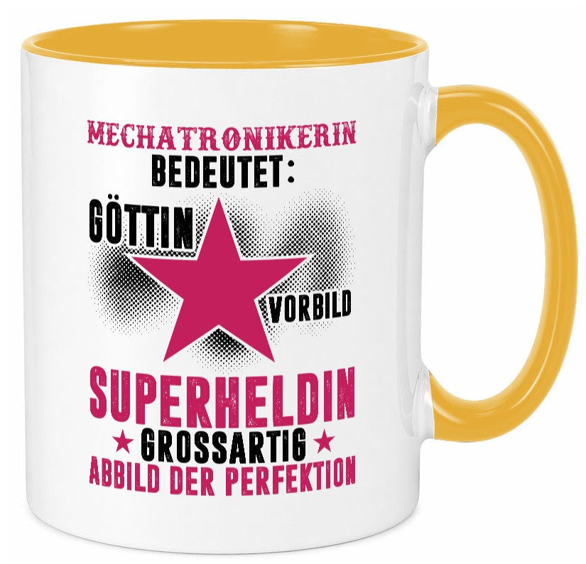 Bedeutung von Mechatronikerin | KFZ Werkstatt Humor Geschenkidee Tasse