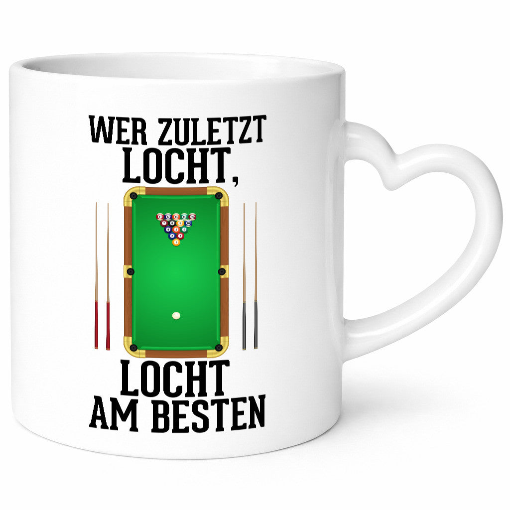 Wer zuletzt locht | Billard Billardkugel Billardspieler lustig Humor