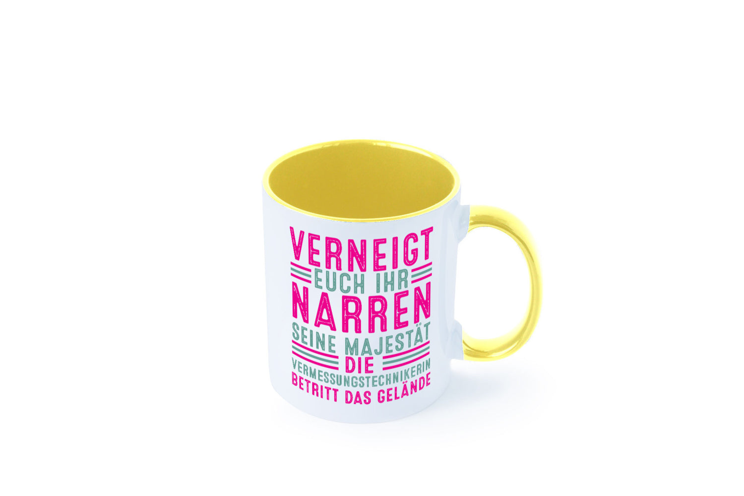 Verneigt euch: Vermessungstechnikerin | Techniker Humor Geschenkidee Tasse