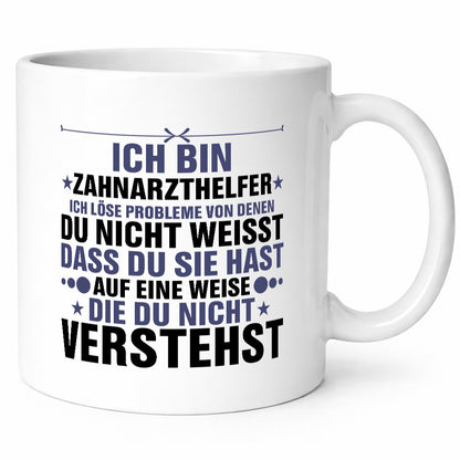 Löse Probleme: Zahnarzthelfer | Zahnmedizin Geschenk Humor Geschenkidee