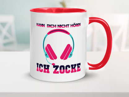 Kann dich nicht hören ich Zocke | Gamer Zocken Zocker Geschenkidee Humor Tasse