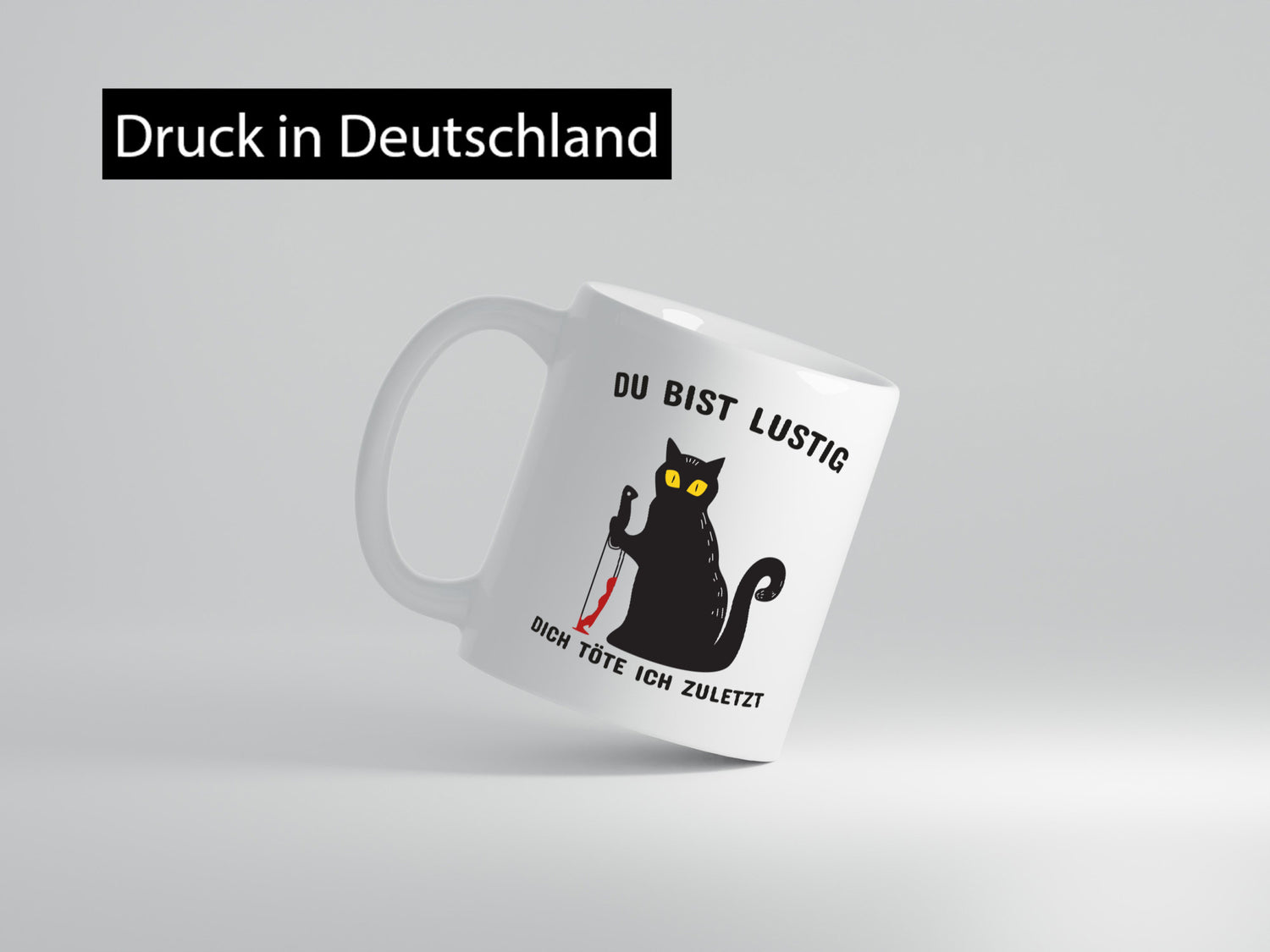 Du bist lustig | Spruch Tasse schwarzer Humor Geschenk Geschenkidee lustiger