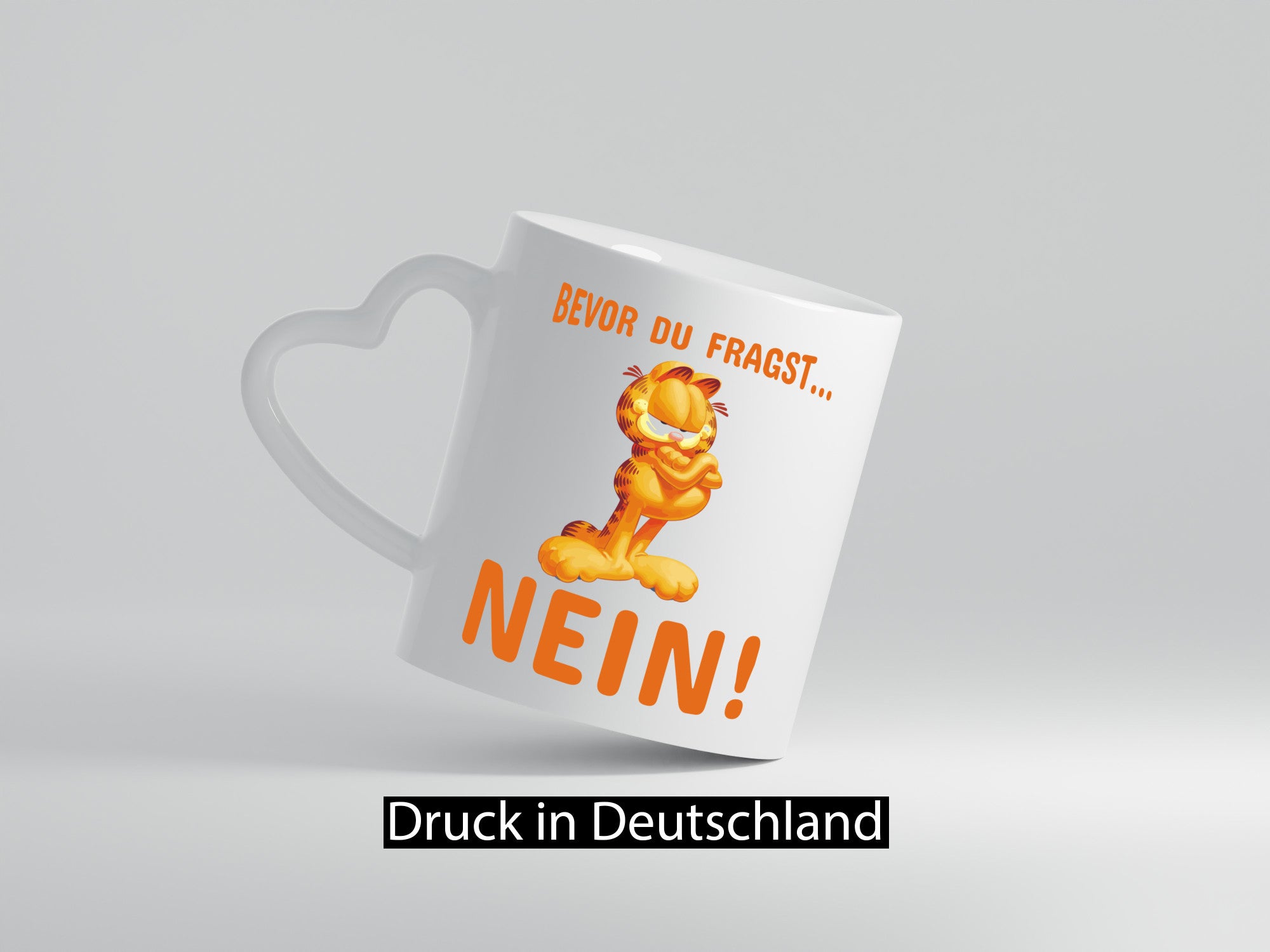 Bevor du fragst? Nein! | grimmige Katze Spruchtasse lustig Tierliebhaber Humor
