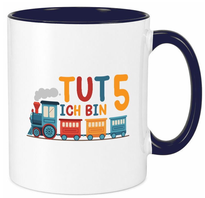5. Geburtstag | 5 Jahre Eisenbahn Zug junge lustiger Spruch Geschenk Tasse