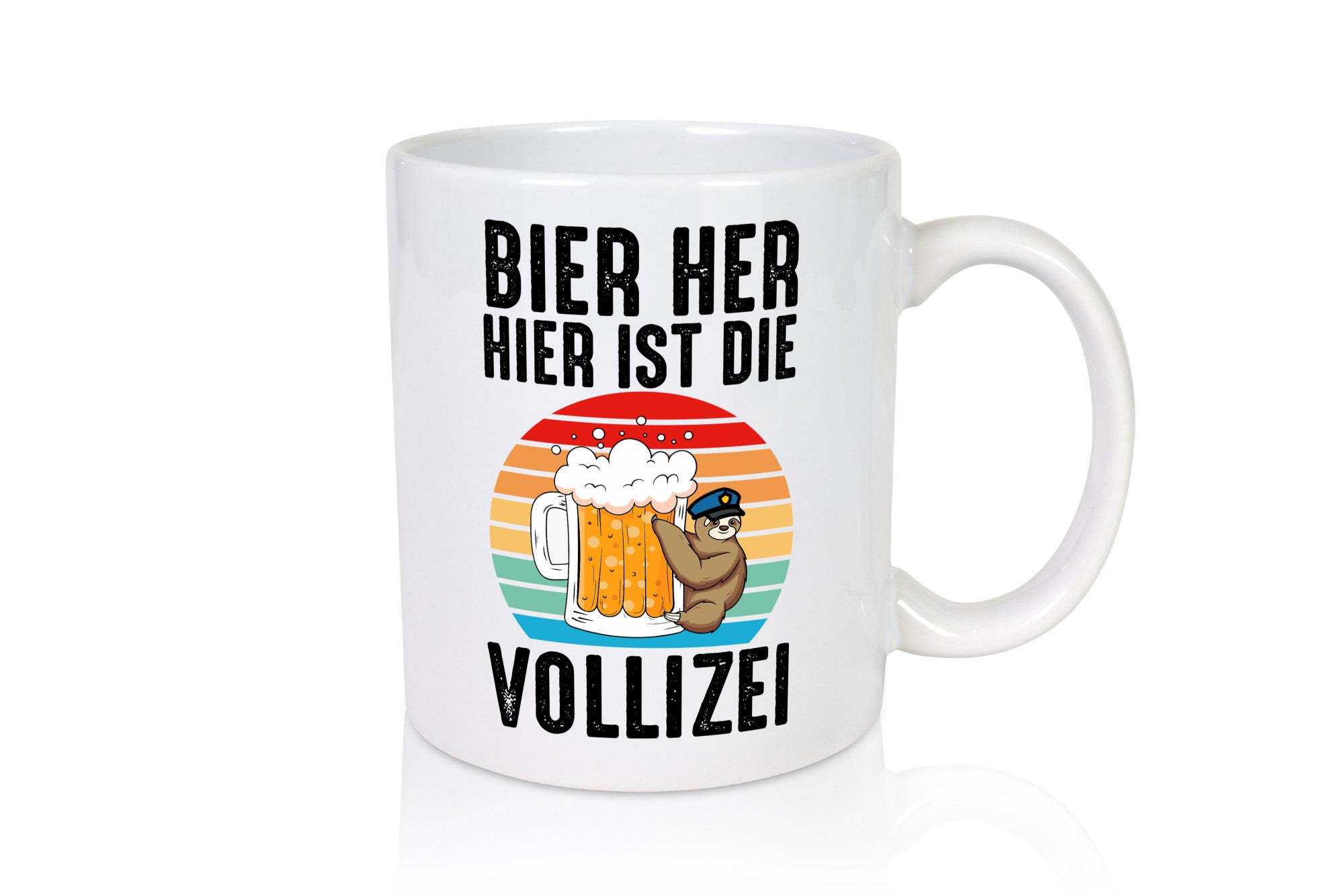 Beer here, here are the police | Beer drinker sloth funny animal lover