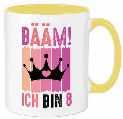 8. Geburtstag | 8 Jahre Bääm ich bin Krone lustig Geschenkidee Geschenk Tasse