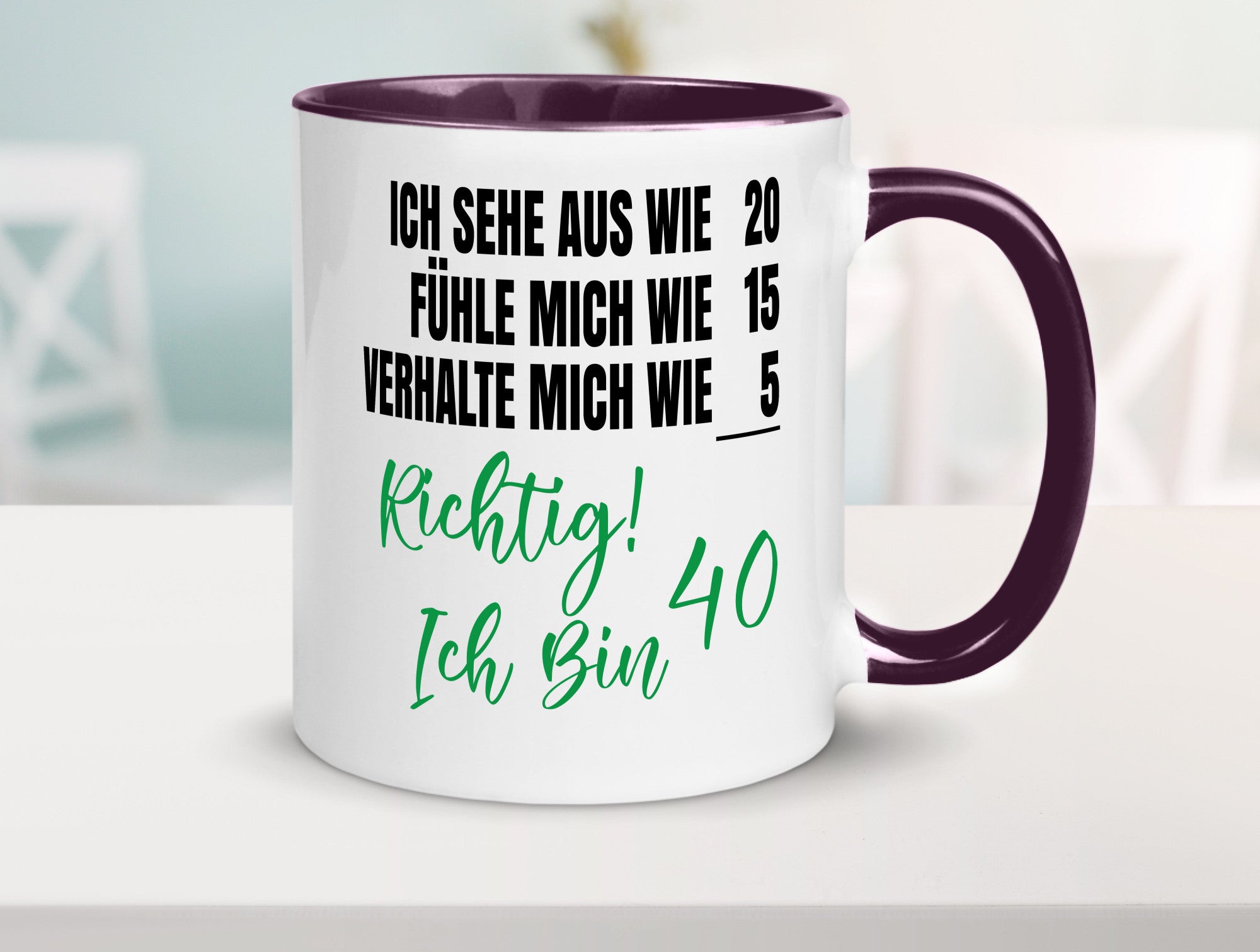 Ich bin Jung | 40 Geburtstag Verhalte mich wie ein Kind Geschenk Geschenkidee