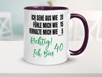 Ich bin Jung | 40 Geburtstag Verhalte mich wie ein Kind Geschenk Geschenkidee