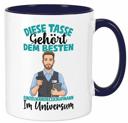 Im Universum: Einzelhandelskaufmann | Einzelhandel Geschenk Humor Geschenkidee Tasse