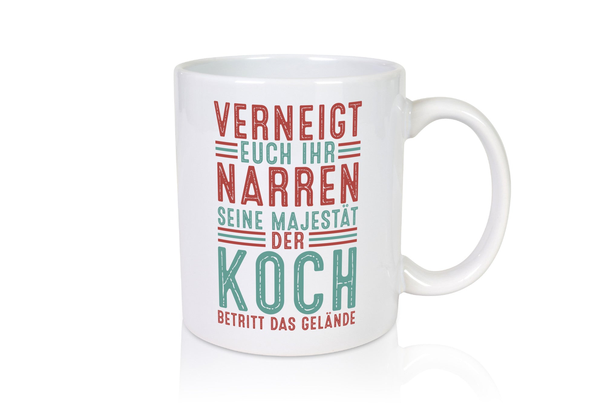 Verneigt euch: Koch | Chefkoch lustig Arbeit Kollegen Büro Geschenk Tasse