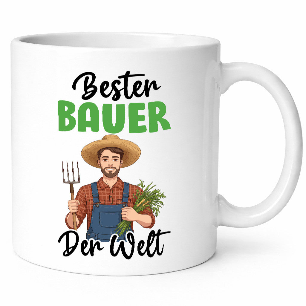 Bester Bauer | Bauernhof Landwirtschaft v2 Geschenkidee Humor Tasse