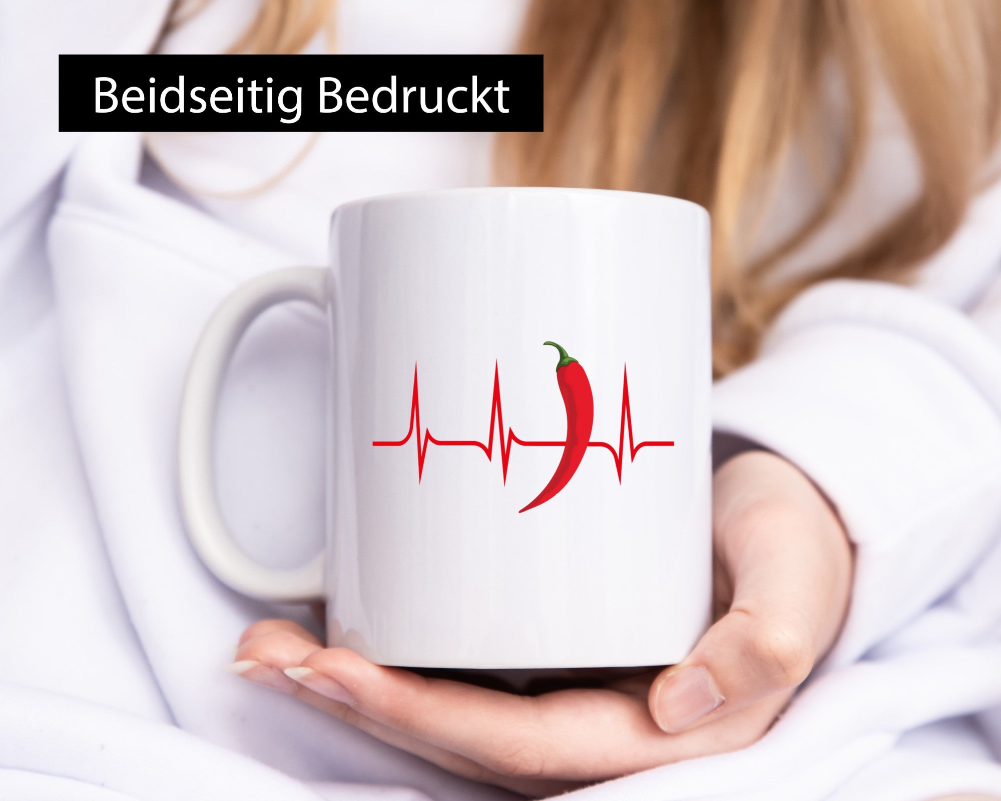 Chili Motiv | Peperoni scharf Chilischote Pfeffer Geschenkidee Humor Tasse