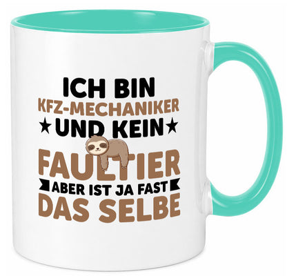 Ich bin kein Faultier: KFZ-Mechaniker | Werkstatt Geschenkidee Tierliebhaber