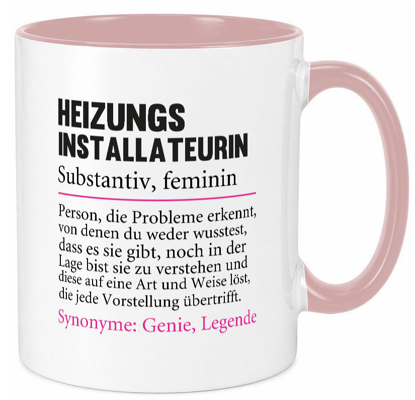 Heizungsinstallateurin | Beruf Spruch Heizung Geschenkidee Arbeit Kollegen Büro
