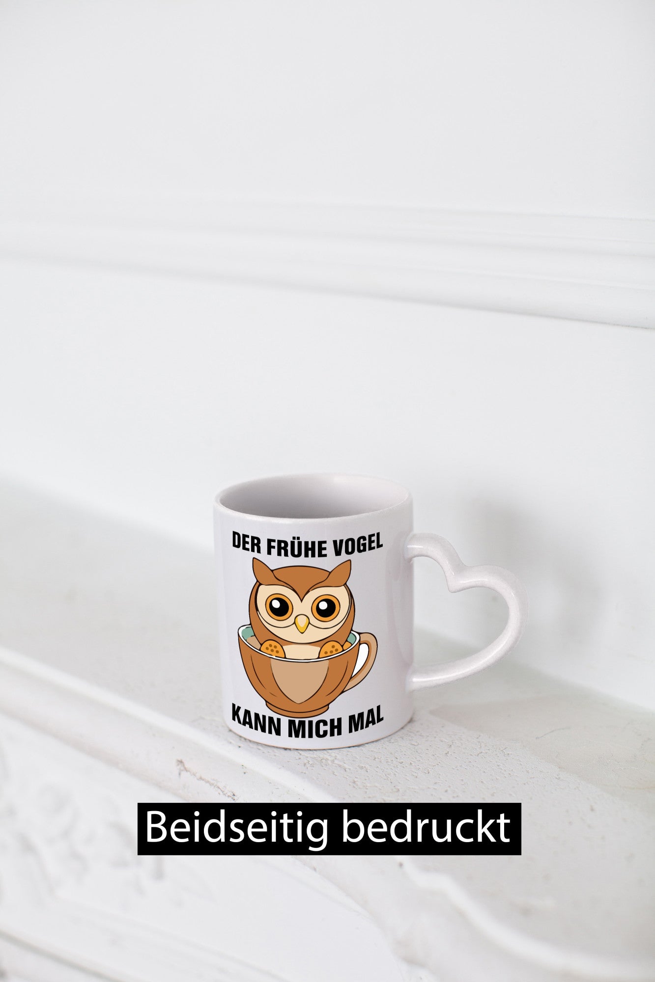 Der frühe Vogel kann mich mal | Eule Morgenmuffel v2 lustiger Spruch Geschenk