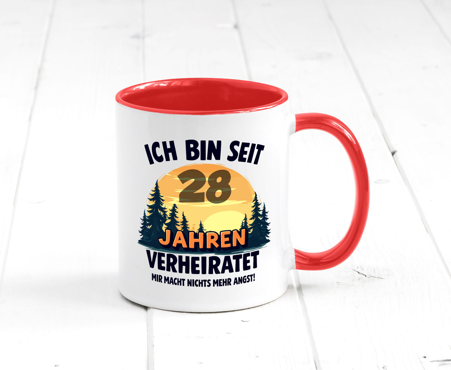 Ich bin Verheiratet | 28. Hochzeitstag Ehepaar v2 lustiger Spruch Geschenk