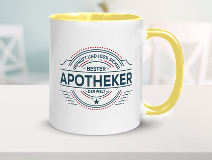 Geprüft und sicher: Apotheker | Apotheke Pharmazie Geschenkidee Humor Tasse