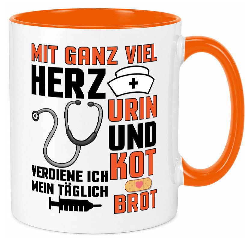 Verdiene mein Täglich Brot | Krankenschwester Krankenhaus lustiger Spruch Tasse