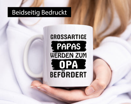 Beförderung zu Opa | Schwangerschaft Spruch Papa Geschenkidee Familie Humor