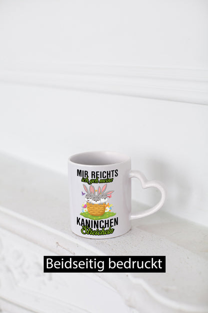 Ich geh meine Kaninchen streicheln | Hasen Geschenkidee Humor Tasse