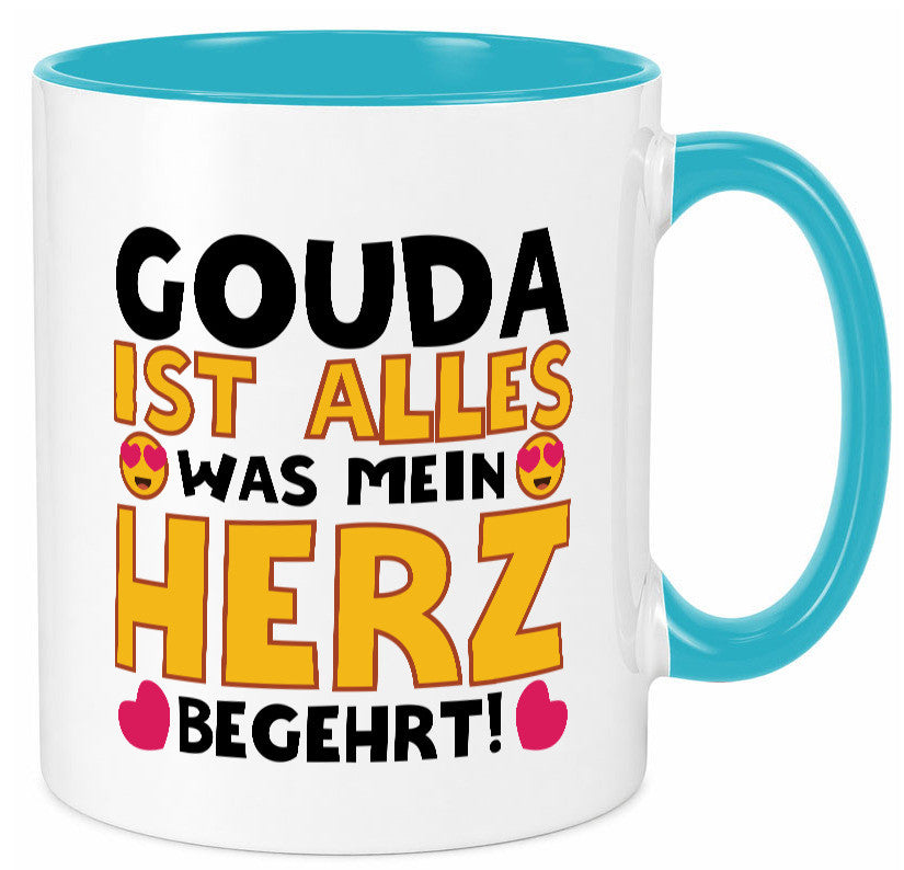 Ich brauche Gouda | Käseliebhaber Käse lustig Humor Geschenkidee Geschenk Tasse