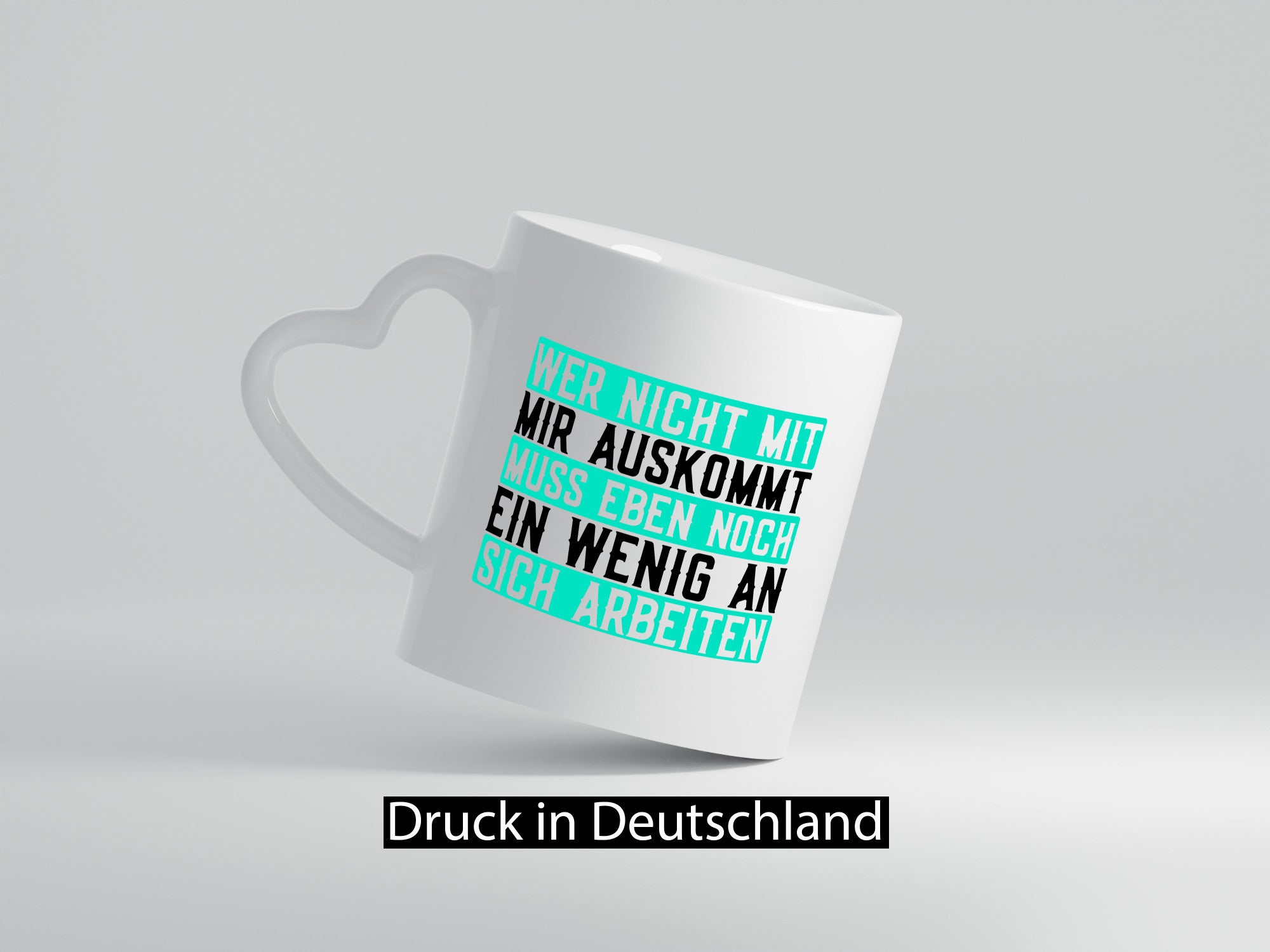 Wer nicht mit mir auskommt | Selbstbewusst witziger Spruch v2 lustig Humor