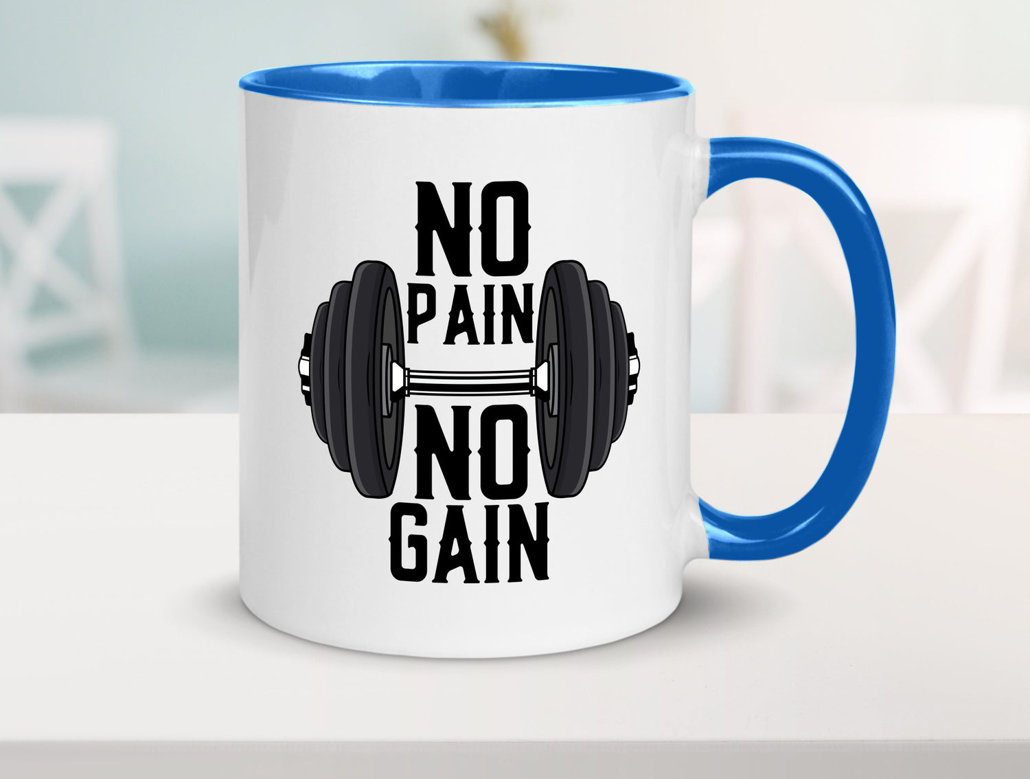 No Pain Gain | Training Motivation Fitness Pumpen lustig Humor Geschenkidee