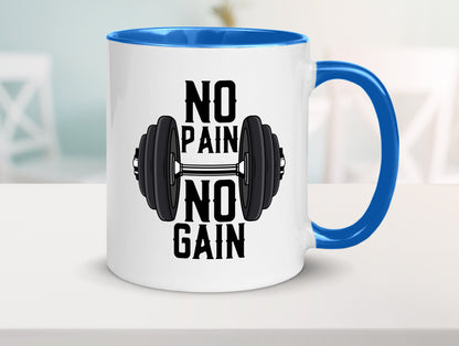 No Pain Gain | Training Motivation Fitness Pumpen lustig Humor Geschenkidee