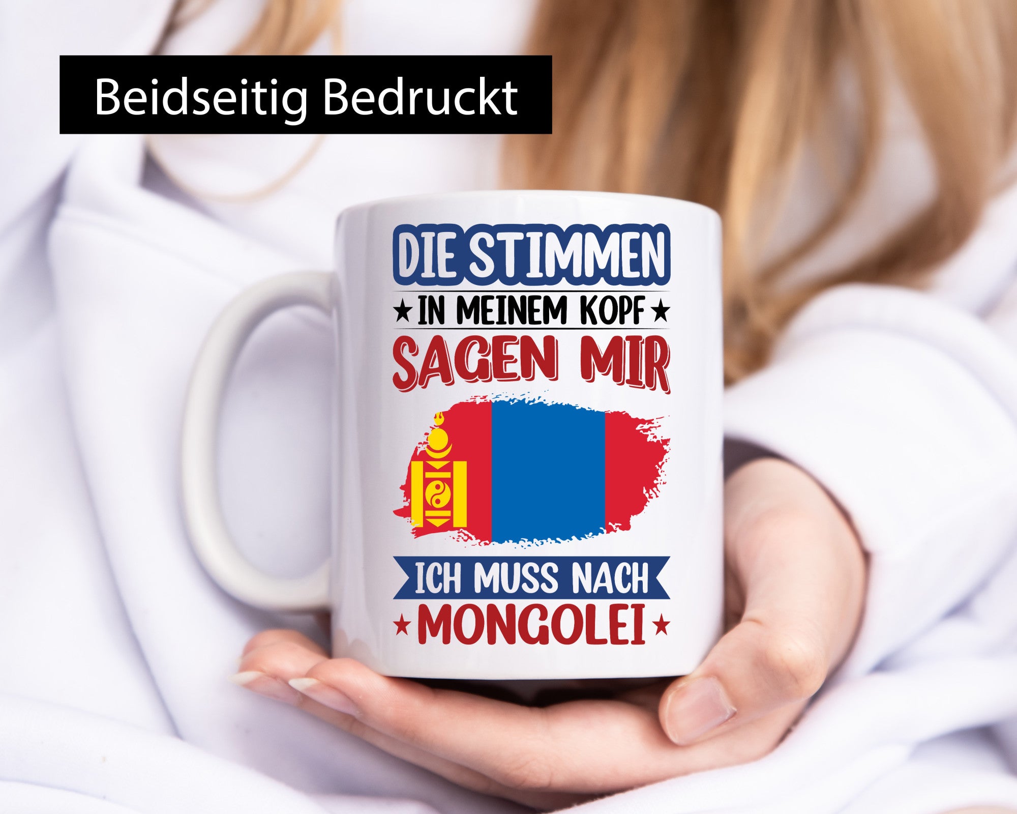 Mongolei | Urlaub Stimmen in meinem Kopf Traumland Geschenk Humor Geschenkidee