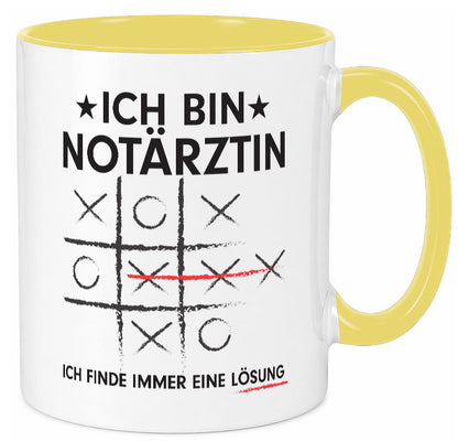 Löse Probleme: Notärztin | Ãrztin Geschenk Humor Geschenkidee lustiger Spruch Tasse