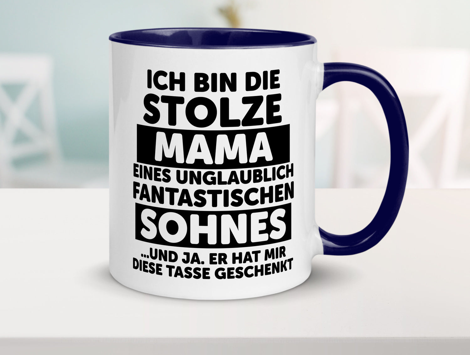 Stolze Mama | Fantastischer Sohn Beste Humor Familie Geschenkidee Tasse