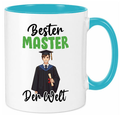 Bester Master | Universität Student v2 lustig Humor Geschenkidee Geschenk Tasse