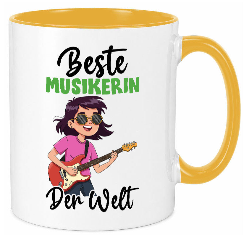 Beste Musikerin | Musik Musikantin v2 Geschenkidee Humor Tasse