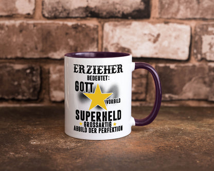 Bedeutung von Erzieher | Pädagoge Schule lustiger Spruch Geschenk Humor