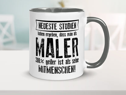 Neuste Studien: Maler | Malerei lustig Humor Geschenkidee Geschenk Tasse