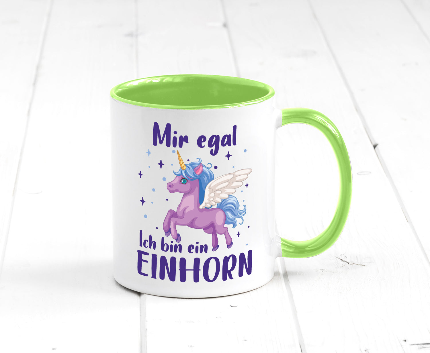 Mir egal, ich bin ein Einhorn | lustig Humor Geschenkidee Geschenk Tasse