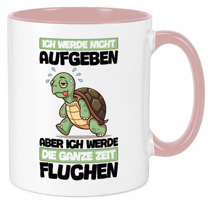 Ich geb nicht auf werde aber fluchen | Schildkröte Joggen v2 Humor Geschenkidee