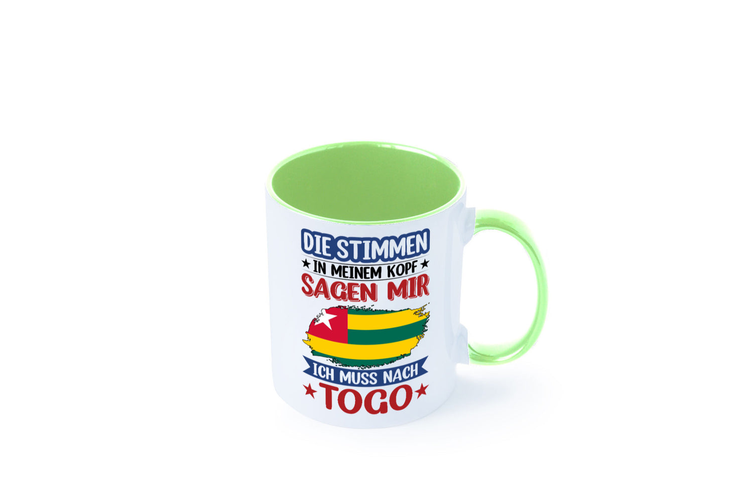 Togo | Urlaub Stimmen in meinem Kopf Traumland Humor Geschenkidee Tasse