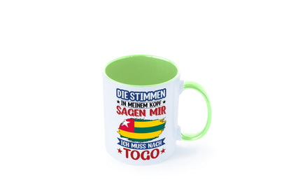Togo | Urlaub Stimmen in meinem Kopf Traumland Humor Geschenkidee Tasse